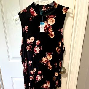 NWT open should black floral dress rue 21 2x